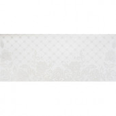 Декор керамический настенный "Glance light" 01 250*600мм, глянцевый, белый
